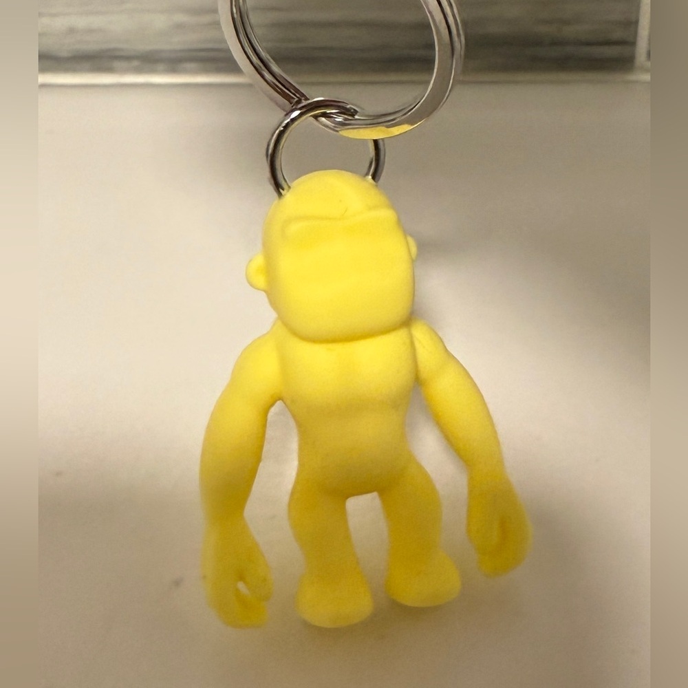 Kipling Rubber Monkey Key Chain Ring Bag Charm - image 2